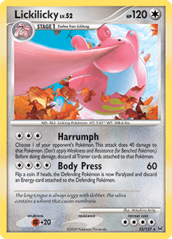 Lickilicky Platinum card