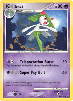 Kirlia Platinum card