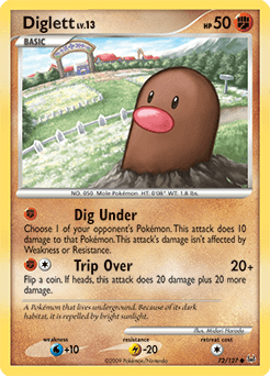 Diglett Platinum card
