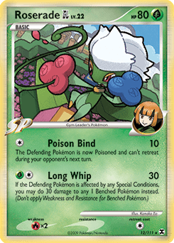 Roserade GL Rising Rivals card