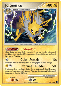 Jolteon Rising Rivals card