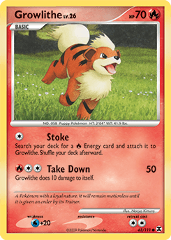Growlithe Rising Rivals card
