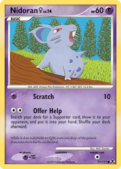 Nidoran ♀ Rising Rivals card