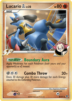 Lucario GL Rising Rivals card