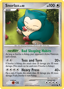 Snorlax Rising Rivals card