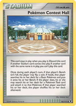 Pokémon Contest Hall Rising Rivals card