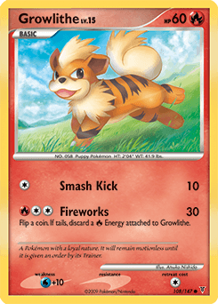 Growlithe Supreme Victors card