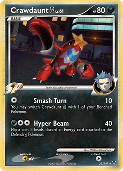 Crawdaunt G Supreme Victors card