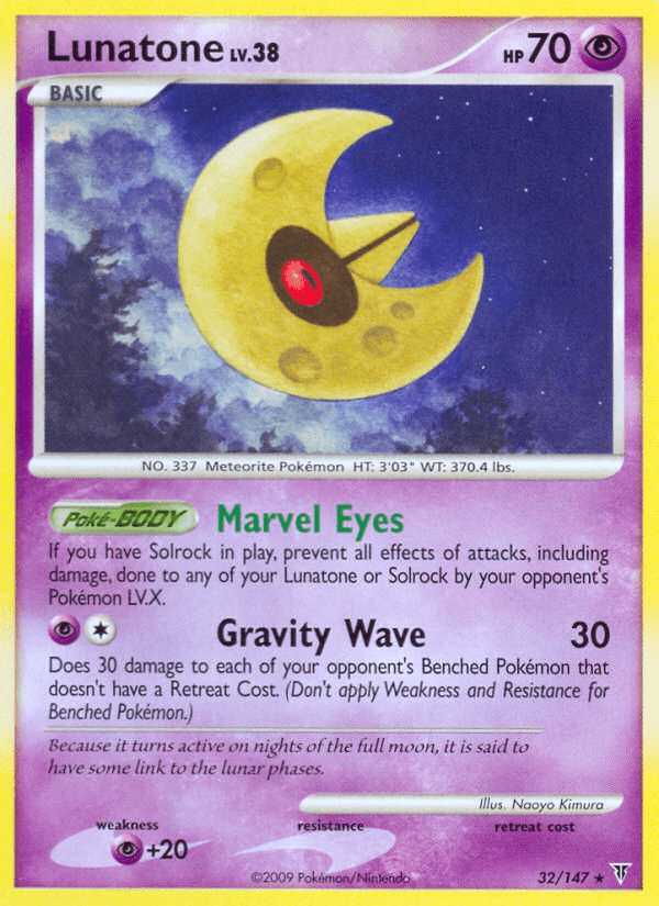 Lunatone Supreme Victors card