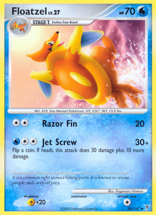 Floatzel Supreme Victors card