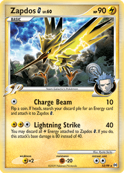 Zapdos G Arceus card