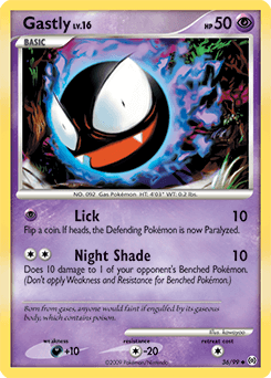 Gastly Arceus card