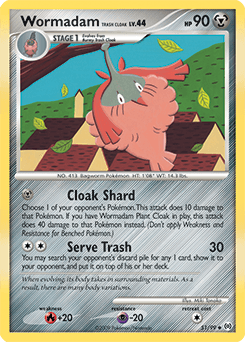 Wormadam Trash Cloak Arceus card