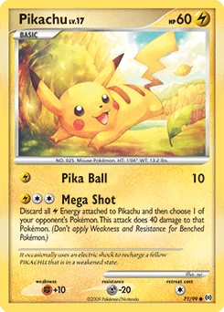 Pikachu Arceus card
