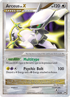 Arceus LV.X Arceus card