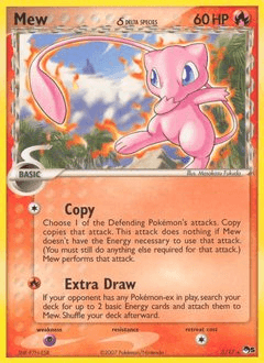 Mew δ POP Series 5 card