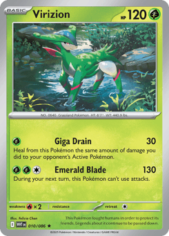 Virizion White Flare card