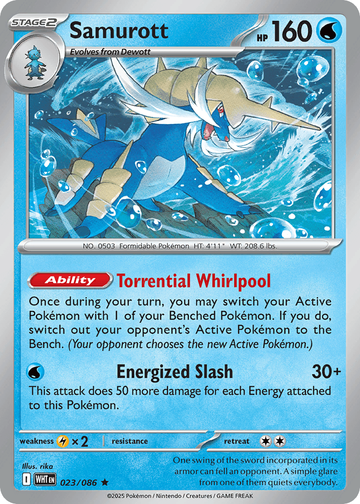 Samurott White Flare card