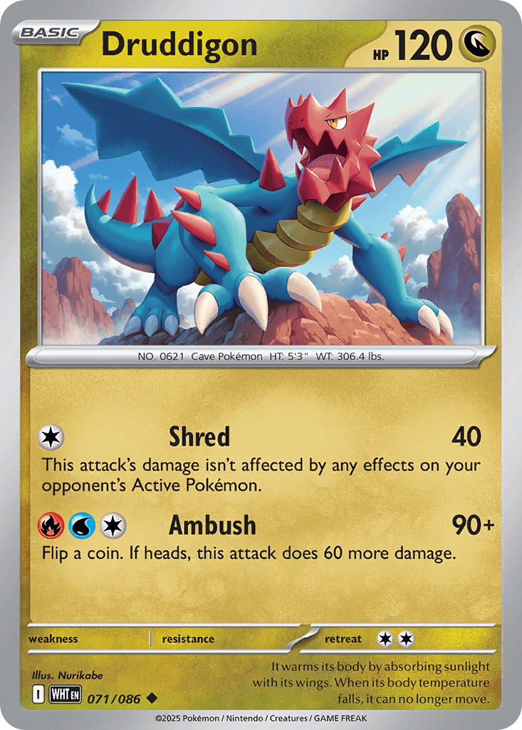 Druddigon White Flare card