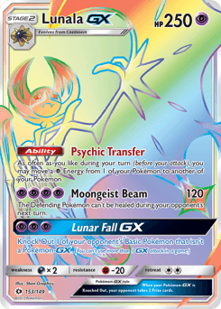 Lunala-GX Sun & Moon card