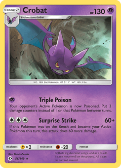 Crobat Sun & Moon card
