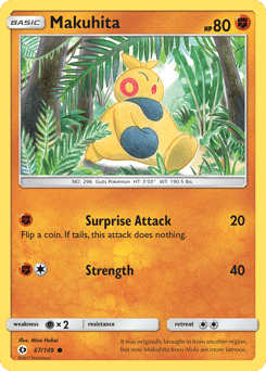 Makuhita Sun & Moon card
