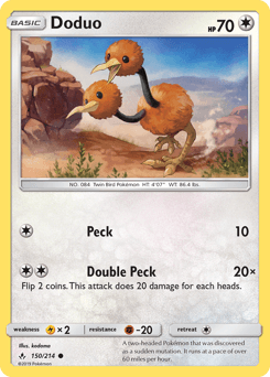 Doduo Unbroken Bonds card