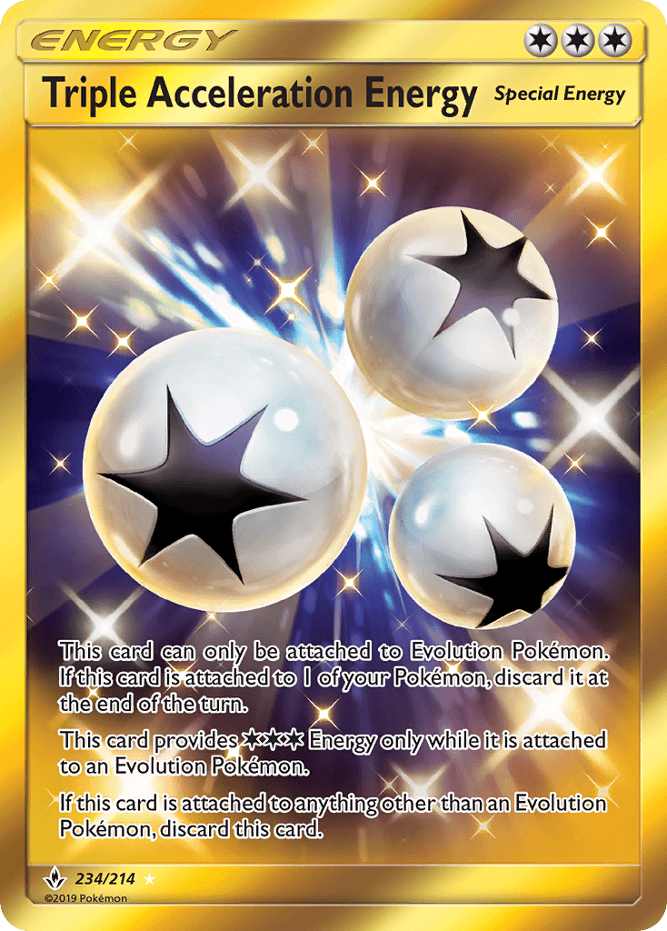 Triple Acceleration Energy Unbroken Bonds card