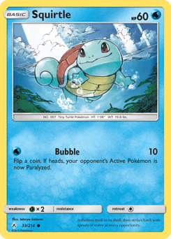 Squirtle Unbroken Bonds card