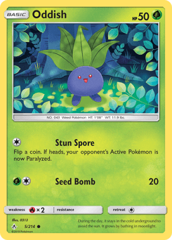 Oddish Unbroken Bonds card