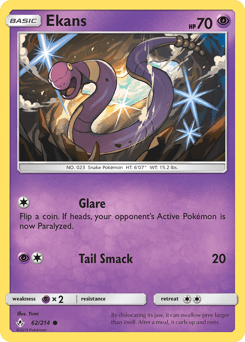 Ekans Unbroken Bonds card