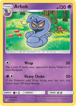 Arbok Unbroken Bonds card