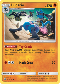 Lucario Unified Minds card