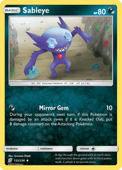 Sableye Unified Minds card
