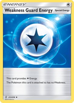 Weakness Guard Energy Unified Minds card