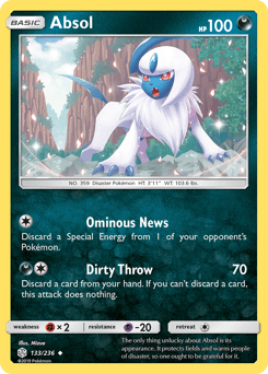 Absol Cosmic Eclipse card