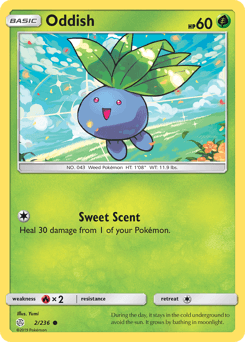 Oddish Cosmic Eclipse card