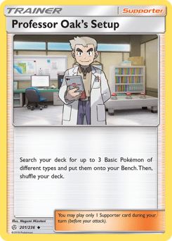 Professor Oak's Setup Cosmic Eclipse card