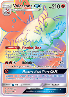 Volcarona-GX Cosmic Eclipse card