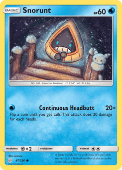 Snorunt Cosmic Eclipse card