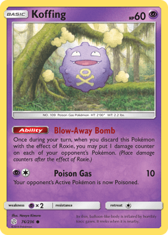 Koffing Cosmic Eclipse card
