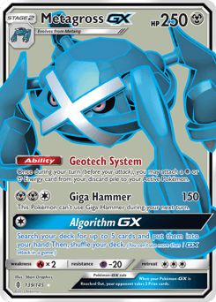 Metagross-GX Guardians Rising card