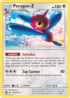 Porygon-Z Burning Shadows card