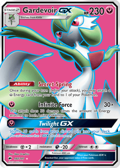 Gardevoir-GX Burning Shadows card