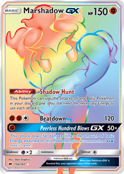 Marshadow-GX Burning Shadows card