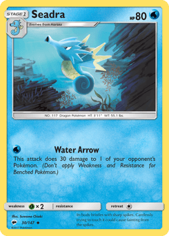 Seadra Burning Shadows card
