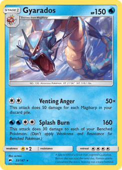 Gyarados Burning Shadows card