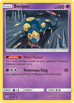 Seviper Burning Shadows card