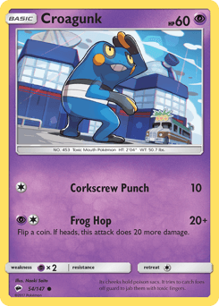 Croagunk Burning Shadows card