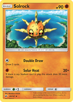 Solrock Burning Shadows card